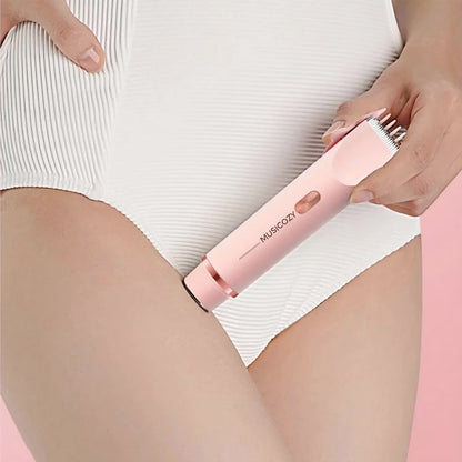 Electric Razors for Women,2 in 1 Bikini Shaver Trimmer for Women,Ipx7 Waterproof Rechargeable Dusk Razor, Body Painless Razor for Face Leg Underarm Arm Pink